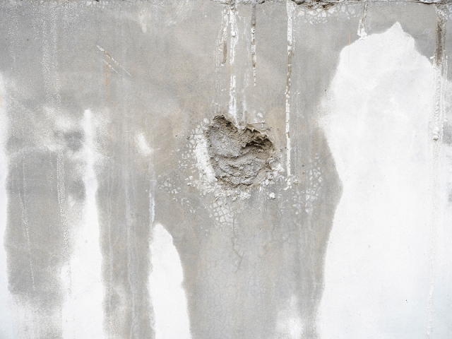 Schadensaufnahme – Wasserschaden an Betonwand