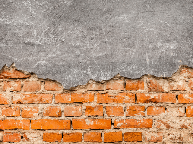 Schadstoffprüfung – Bestandswand vor der Prüfung