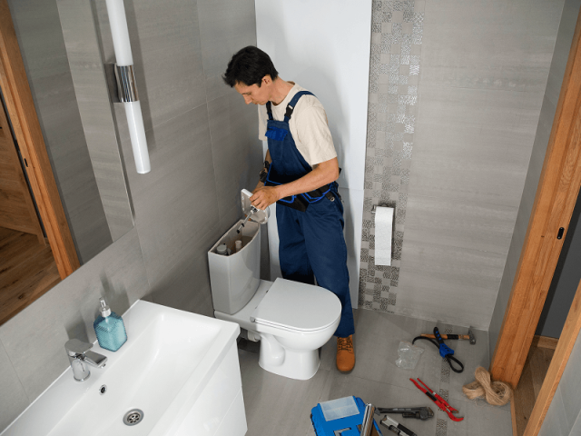 Badumbau – Montage der Sanitärinstallation