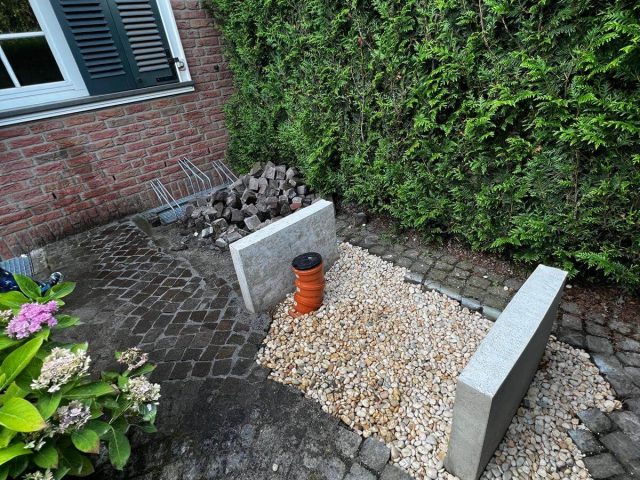 Nachher – Gartenmauer – Sicht- und Stützwände